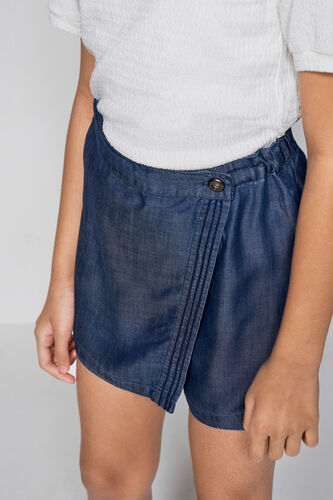 Denim Skorts, Midnight Blue, image 5